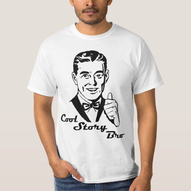 Cool Story Bro Retro T-Shirt (Front)