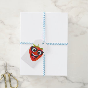 Cool Strawberry Character – Fun Kawaii Fruit Art Gift Tags