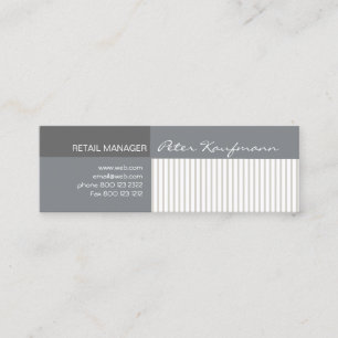 Cool   Stripe Pattern Abstract Mini Business Card