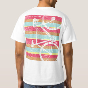 cool & striped, bike-culture, graphic bicycle T-Shirt