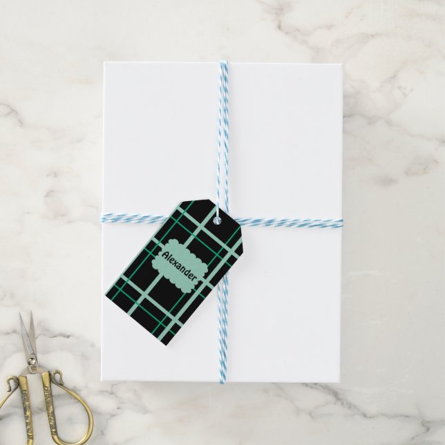 Cool Striped Pattern Gift Tags (With Twine)