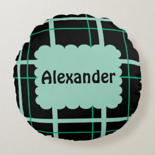Cool Striped Pattern Round Cushion