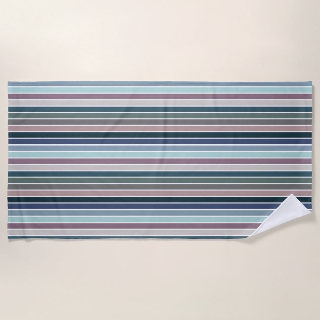 Cool Stripes Beach Towel (Front)