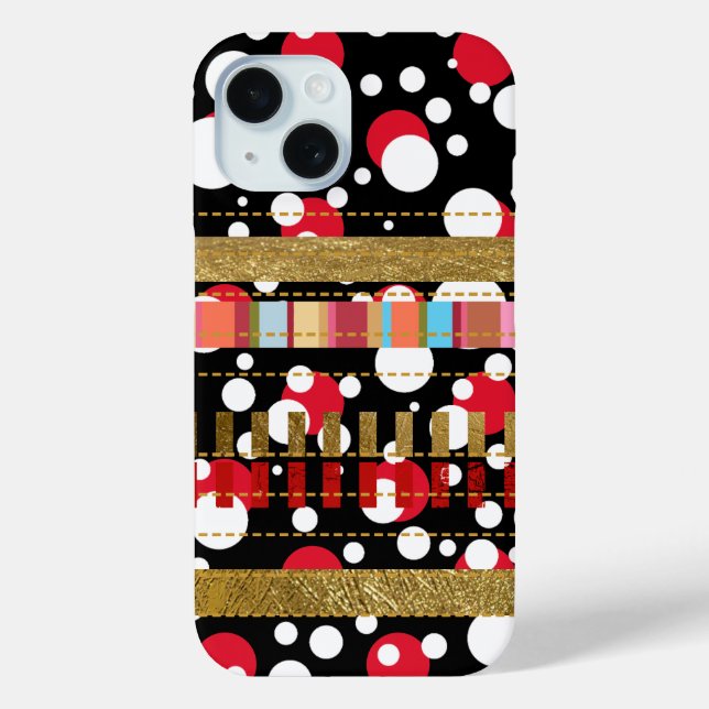 cool stripes & dots Case-Mate iPhone case (Back)