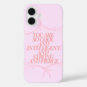 Cool, Strong, Fierce, Girl Boss, Inspirational iPhone 16 Case