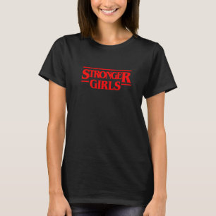 Cool Stronger Girls Illustration Graphic Designs T-Shirt