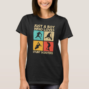 Cool Stunt Scooter For Boys Kids Scootering Scoote T-Shirt