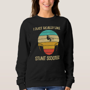 Cool Stunt Scooter For Men Women Electric Scooter  Sweatshirt