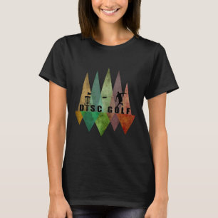 Cool Stylised Geometric Disc Golf Sket And Disc Di T-Shirt