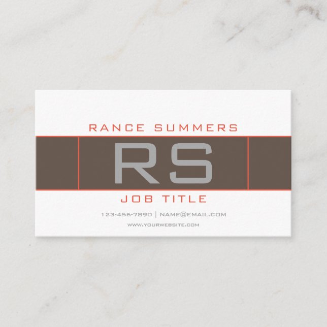 Cool Stylish Geometric Business Card (Front)
