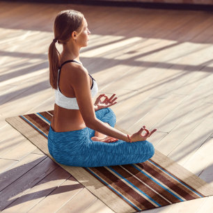 Cool Stylish Modern Hip Trendy Wood Grain Pattern Yoga Mat