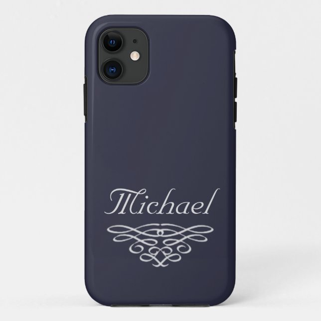 Cool Stylish Monogram Case-Mate iPhone Case (Back)