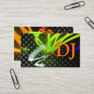 Cool / Stylish neon lights/fluorescent colours Business Card