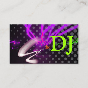 Cool / Stylish neon lights/fluorescent colours Business Card