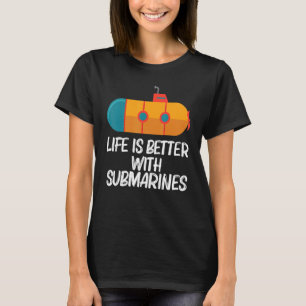 Cool Submarine For Men Women Sea Veteran Submarine T-Shirt