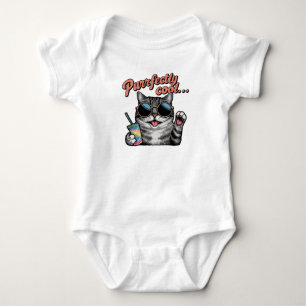 Cool Summer Cat Baby Bodysuit