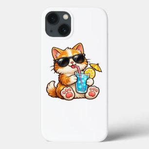 Cool Summer Cat iPhone 13 Case