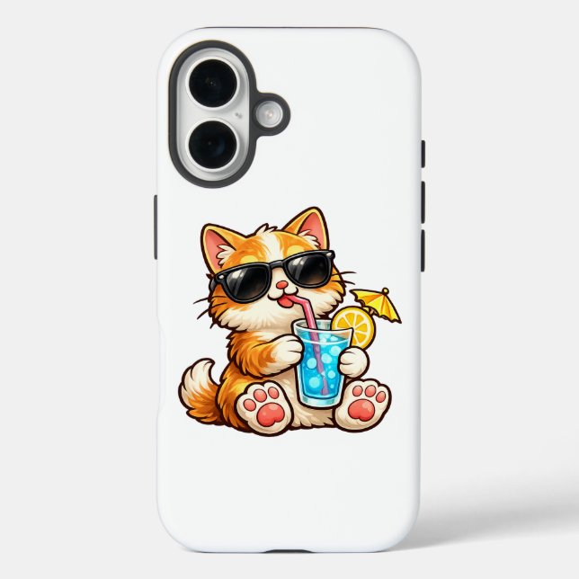 Cool Summer Cat Case-Mate iPhone Case (Back)