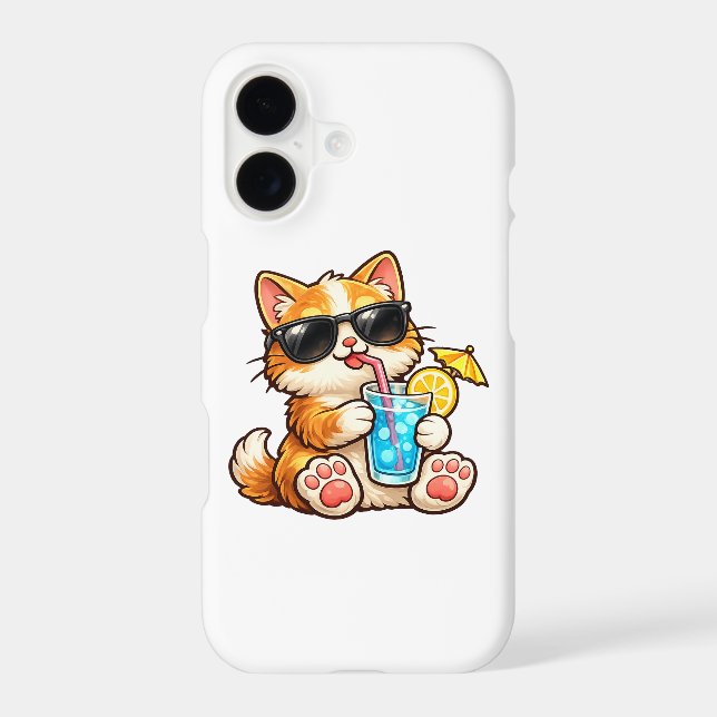 Cool Summer Cat Samsung Galaxy S21 Case (Back)