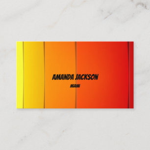 Cool Summer Colourful Style Business Card