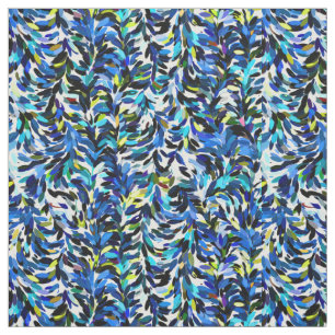 Cool Summer Colours Paint Splatter Pattern Fabric