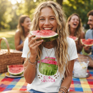 Cool summer & funny watermelon  T-Shirt