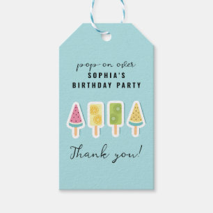 Cool Summer Popsicle Birthday Gift Tags