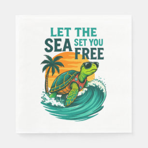 Cool Summer – Sea Turtle Vibes Napkin