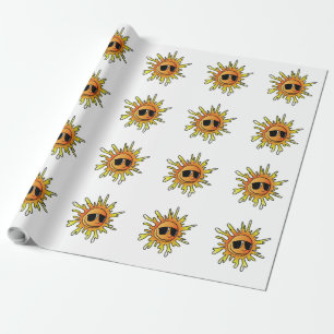COOL SUMMER SUN WRAPPING PAPER