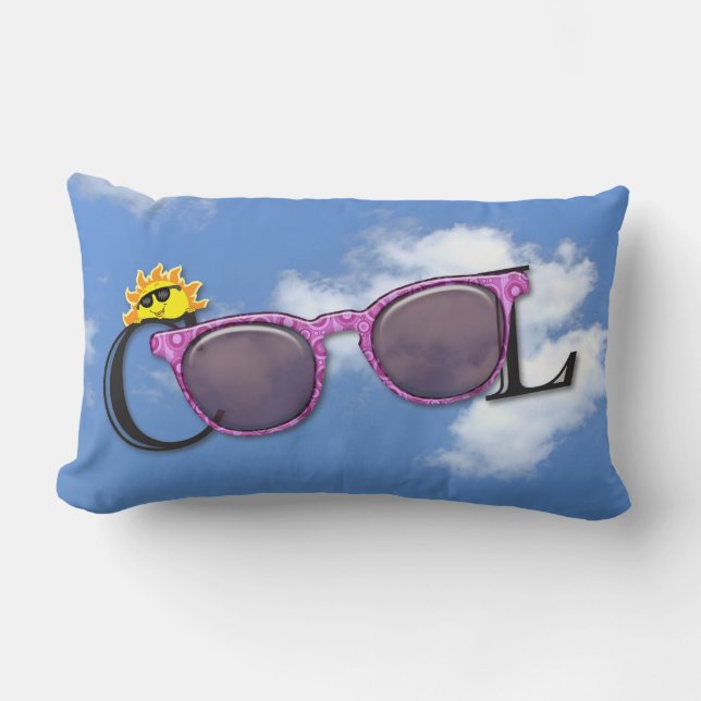 cool summer sunglasses lumbar cushion (Front)