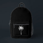 Cool Summer Vacation Sunset Beach Palm Tree Printed Backpack<br><div class="desc">Cool Summer Vacation Sunset Beach Palm Tree</div>