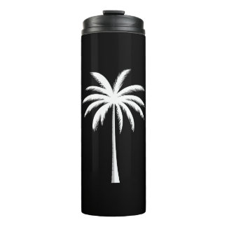 Cool Summer Vacation Sunset Beach Palm Tree Thermal Tumbler