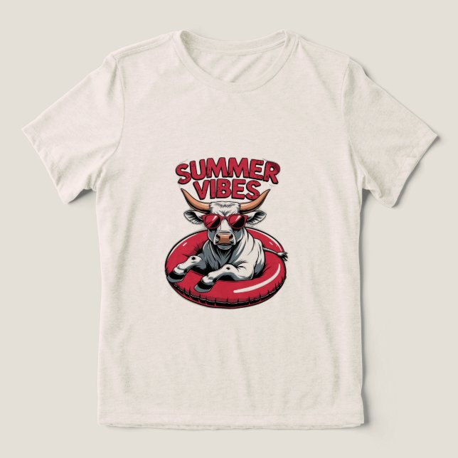 Cool Summer Vibes Graphic TShirt (Design Front)