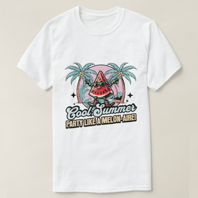 Cool Summer Watermelon T-Shirt (Design Front)