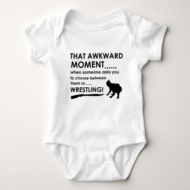 Cool Sumo Wrestling designs Baby Bodysuit (Front)