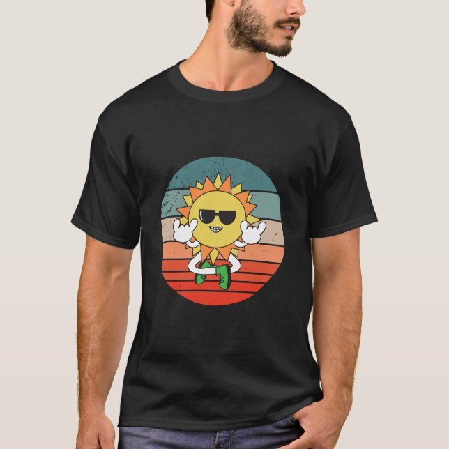 Cool sunflower glasses T-Shirt (Front)
