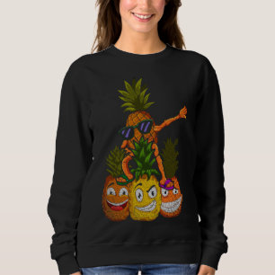 Cool Sunglasses Exotic Summer Fruit Funny Dabbing Sweatshirt