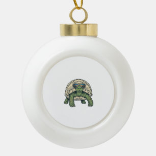 Cool Sunglasses Tortoise Vintage Vector Design_1 Ceramic Ball Christmas Ornament