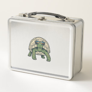 Cool Sunglasses Tortoise Vintage Vector Design_1 Metal Lunch Box