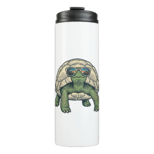 Cool Sunglasses Tortoise Vintage Vector Design_1 Thermal Tumbler