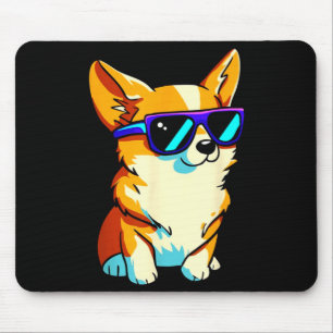 Cool Sungles Corgi Gift Boys Girls Women Men Mouse Pad