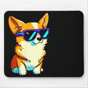 Cool Sungles Corgi Gift Boys Girls Women Men Mouse Pad