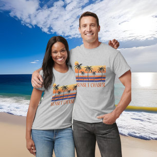 cool sunset chaser word art T-Shirt