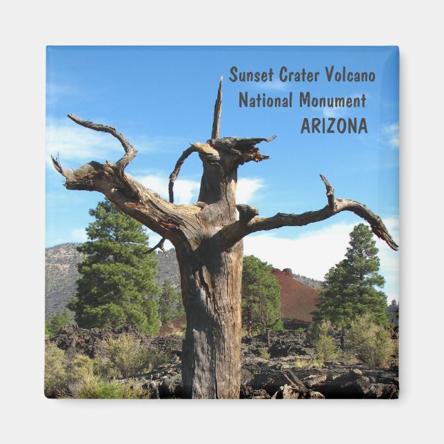 Cool Sunset Crater Volcano Magnet! Magnet (Front)