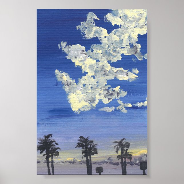 Cool Sunset Print Value Poster  (Front)