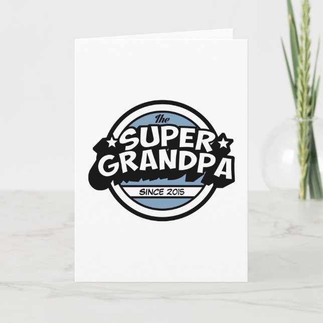 Cool Super Grandpa Card (Front)