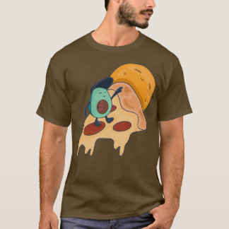 Cool Surfing Avocado on a Slice of Pizza T-Shirt
