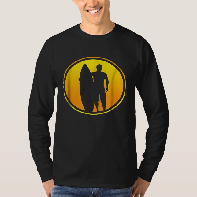 COOL SURFING  Retro Surf Wave Ride Tee (Front)