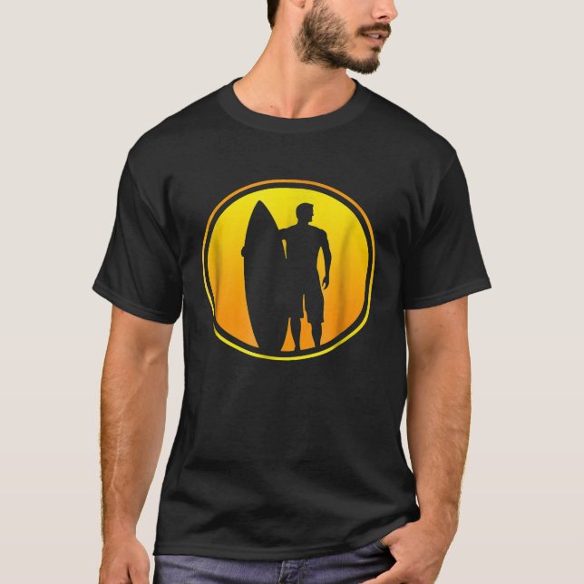 COOL SURFING  Retro Surf Wave Ride Tee (Front)