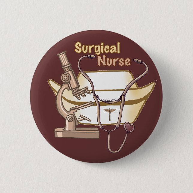 Cool Surgical Nurse Pin (Front)